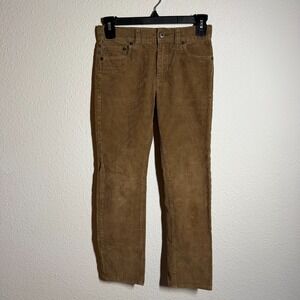 Crewcuts by J. Crew Corduroy Pants Boys 8 Brown Cotton Straight Leg Casual Wear